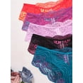 thumbnail image 6 of 5 Pack Lace Underwear for Women Sexy Cheeky Panties Seamless Women's Underwear Hipster Ladies No Show Breathable Bikini, 6 of 6