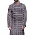 thumbnail image 2 of Atasi Party Wear Kurta Set For Men Mandarin Collar Ethnic Printed Kurta Pajama, 2 of 2
