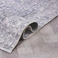 thumbnail image 4 of World Rug Gallery Transitional Distressed Vintage Machine Washable Door Mat- BLUE 2'x3', 4 of 8