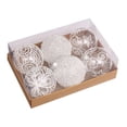 thumbnail image 1 of 6 piezas de bolas de Navidad Macarena adornos colgantes para árboles de Navidad, 1 of 8
