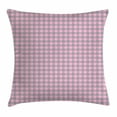 thumbnail image 1 of Floral Throw Pillow Cushion Cover, Spring Flower Motifs in White and Green Chain Pattern on Pink Background, Decorative Square Accent Pillow Case, 20 X 20 Inches, Baby Pink Teal White, by Ambesonne, 1 of 2