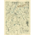 thumbnail image 2 of USGS 25x32 Black Ornate Wood Framed with Double Matting Museum Art Print Titled - Dedham Massachusetts Sheet - USGS 1894, 2 of 4
