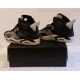 thumbnail image 4 of Ni - ke Ni - ke Air Jordan 6 Retro Chrome Black Grey Women Size 5.5, 4 of 5