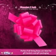 thumbnail image 5 of PMU Pull String Bows - Gift Bows for Wedding, Birthdays & Anniversaries - Ribbon Bows for Flowers & Basket Decoration - Large Bow for Gift Wrapping - 5 Inch 20 Loops Fuchsia- (1/pkg) Pkg/1, 5 of 6