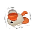 thumbnail image 4 of FEOLGEHLY Clownfish Shape Pet Treat Dispenser Interactive Puzzle Feeder Toy, Slow Feeder Toy for Cats Dogs, Educational Food Dispenser Toy (Orange), 4 of 7