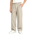 thumbnail image 7 of Hurxie Boys Baggy Sweatpants Boys Straight Wide Leg Open Bottom Joggers with Pockets Drawstring Kids Athletic Pants, 7 of 7
