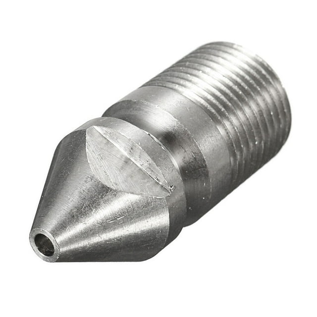 Riwesomey Boquilla de arandela de acero inoxidable para alcantarillado, hilo de dragado, limpiador de superficies, manguera de chorro, herramienta de Artesanía 1/4 Riwesomey TO010570-01B