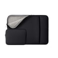 thumbnail image 1 of RAINYEAR 15.6 Inch Laptop Sleeve Case Soft Fluffy Lining Cover Carrying Bag with Front Pocket & Accessories Pouch, Compatible with 15.6" Notebook Computer Chromebook (Black, Upgraded Version), 1 of 4