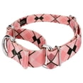 thumbnail image 3 of Country Brook Petz® Pink and Brown Argyle Martingale Dog Collar LTD, Large, 3 of 5