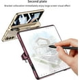 thumbnail image 6 of case for Samsung Galaxy Z Fold 4 Case with Hinge & Screen Protector Support Wireless Charger with Kickstand & Pen Holder Adapts to Vehicle Bracket Galaxy Z Fold4 Magnetic Case, Wine Red, 6 of 12