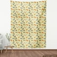 thumbnail image 4 of Ambesonne Zoo Fabric by the Yard Upholstery, Zebra Fox Beaver Antelope Lemur, 3 Yards, Pale Yellow Multicolor, 4 of 5