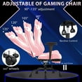 thumbnail image 5 of PayLessHere Racing Gaming Chair Office, PU Leather Lumbar Support, Massage Office Chair , Pink, 5 of 7