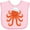 AD-Pink, variant on Inktastic Orange Octopus Cute Sea Creature Nautical Boys or Girls Baby Bib