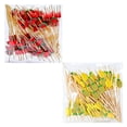 thumbnail image 1 of Palillos de Fruta Palillos de Bambú Tenedores de Fruta Palillos de Dientes Artísticos Palillos para Cócteles Palillos para Sándwiches Palillos Decorativos para Cócteles, 1 of 5