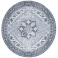 thumbnail image 2 of SAFAVIEH Tucson Jayla Oriental Machine Washable Area Rug, Gray, 6' x 6' Round, 2 of 11