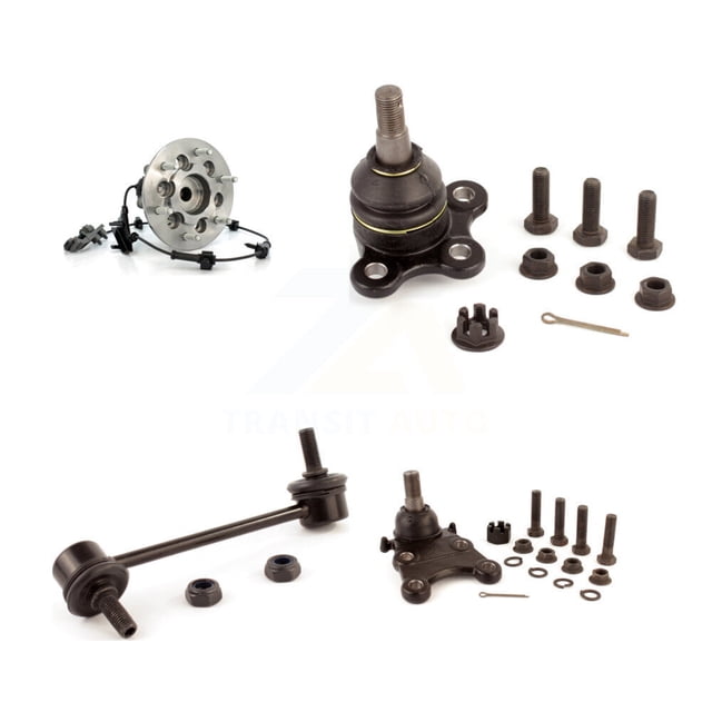 Transit Auto Front Right (Passenger Side) Bearing Upper Lower Ball Joint & Link Kit for Car GMC Canyon Z71 SL SLE Fleet with RWD Torsion Bar front springs with Off Road Package K7T-107651