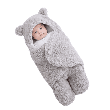 TELOLY Toddler Sleep Sack,Cozy Baby Swaddle Blanket,Soft Swaddle Blankets Baby Girl,Gray