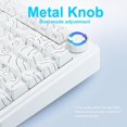 thumbnail image 7 of Restored AULA F75 75% Side Engraved Tri Mode TKL 80 Keys Wireless Mechanical Gaming Keyboard With Knob | 4000mAh Battery, South-Facing RGB Backlit Pre-Lubed Hot Swappable (Refurbished), 7 of 7