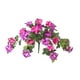 thumbnail image 2 of Flores artificiales de gloria de la mañana, planta falsa para patio, porche, flor de seda para casa de campo Rojo, 2 of 9
