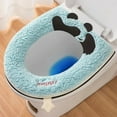 thumbnail image 1 of Zipper Model Toilet Seat Household Embroidery Sitting Washer Toilet Seat Cover Cute Washer Toilet Seat, 1 of 6