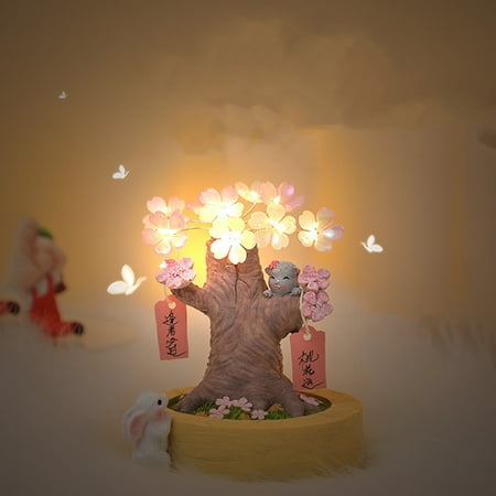 

Christmas Clearance DIY Wish Tree Night Light Unique Home Decor Bedroom Decoration Birthday Surprise For Girls.