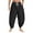 Black, variant on JTieacloth Mens Cargo Long Pants Male Casual Solid Pant Woven Wide Leg Pant Pleated Pocket Drawstring Pant Trouser Fashion Loose Trouser Black