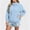 Light Blue, variant on Womens Hooded Rain Jacket Lined Hiking Climbing Waterproof Zip Up Fall Drawstring Lightweight Raincoat for Women