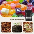 thumbnail image 5 of 50 Pcs Resealable Mylar Food Storage Bags,Black Smell Proof Foil Sealable Bags, 9x6 Inch Bag with Window for Packaging, Reusable Stand-up Self Pouches for Coffee,Party Favors,Cookies, 5 of 5