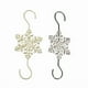 thumbnail image 2 of Oioii Christmas Snowflake Ornament Hook Hangers Snowflake Decorative Christmas Tree Hanging Metal Wire for Xmas Christmas Tree Decoration Hangers(12PCS), 2 of 9