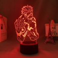 thumbnail image 1 of Lámpara LED de anime Jujutsu Kaisen con ilusión 3D, 16 colores cambiantes, control remoto, luz nocturna de escritorio (Ryomen Sukuna), 1 of 5