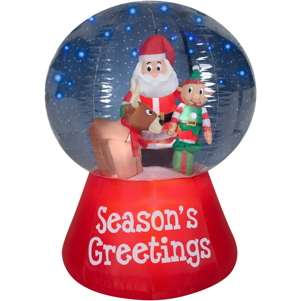 Gemmy Airblown Inflatables Christmas Inflatable Snowglobe with Glimmer
