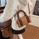 thumbnail image 2 of Bolso Bandolera Otoño Invierno Ante Vintage Boston Pillow Bag (marrón), 2 of 9