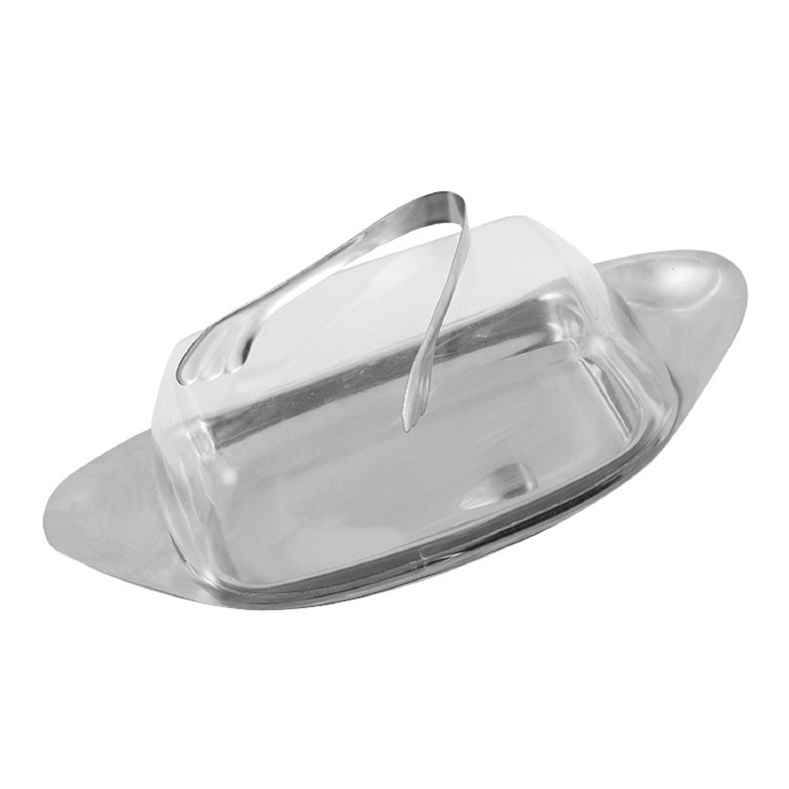 Butterie Flip-Top Butter Dish With Knife - 2-Pack, Holds 2 Sticks, Shatterproof & Dishwasher Safe, Gray - View #2