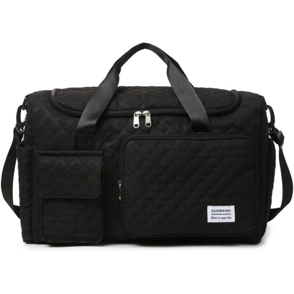 Travel Bag, Duffle Bag, Multi-Functional Sports Bag, Large Capacity Travel Tote, Waterproof & Lightweight with Shoe Compartment Dry/Wet Separation Design Ideal for Towels, Clothing