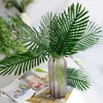 thumbnail image 4 of Sunjoy Tech Artificial Palm Leaves Faux Stems Tropical Plant Leaves Monstera Leaves Safari Leaves for Hawaiian Luau Party Jungle Beach Table Leave Decorations, 4 of 8