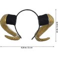 thumbnail image 3 of Diadema gótica de cuerno de oveja estilo punk, accesorio para fotografía de animales del bosque, cosplay, accesorio para el cabello steampunk, 3 of 3