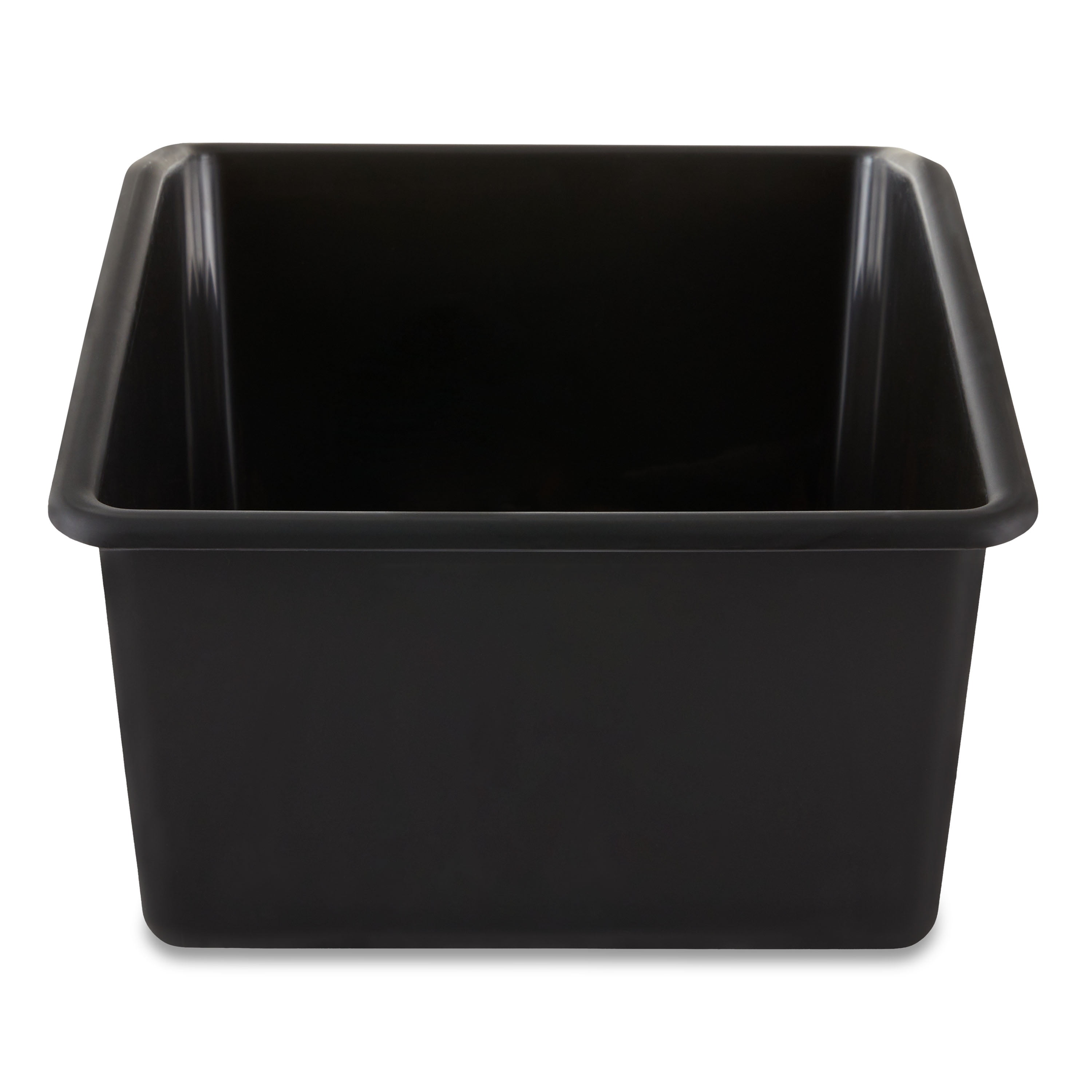 Pen + Gear Large Book Bin Desktop Organizer with 2 Removable Dividers, Black