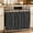 Black, variant on Oven Skirt Curtain for Kitchen 20x27 Inch, Modern Minimalist Art Oven Curtain with 8 Ribbon Ties & Ruffle Trim, Stove Skirt Curtain Dishwasher for Cabinets Over Sinks Solid Color Linen Texture Beige