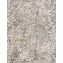 Hauteloom Hinda Living Room, Bedroom Area Rug - Gray, Brown - 6'7" x 9'6"