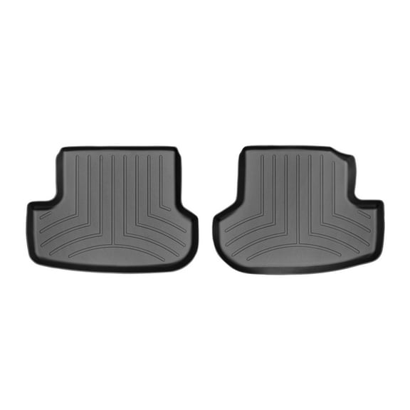 WeatherTech Custom Fit FloorLiners compatible with 2012-2019 VW Beetle - 2nd Row (2-Piece Liner), Black