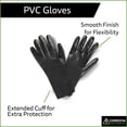 thumbnail image 2 of 12-Pack of Cordova 5014 Black PVC Work Gloves, Smooth Finish, Interlock Lined, 14-Inch, Large, 2 of 3