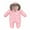 Pink, variant on XMMSWDLA Baby Outerwear Baby Boys Girls Autumn Winter Infant Toddler Baby Long Sleeve Print Plush Hooded Clothes