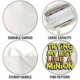 thumbnail image 3 of Trying my best like a minion Nurse Nursing Rn Cna Scrub Halloween Costume Canvas Bag 1Pc, 3 of 5