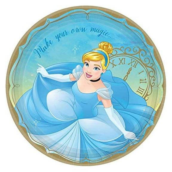 Disney Princess 'once Upon a Time' Cinderella Large Paper Plates (8ct)