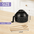thumbnail image 6 of 2 Sets of Microwave Ramen Bowls, Portable Wheat Fiber Ramen Cooker with Featuring Integrated Handles Strainer Spoon Chopsticks Fork, Ideal Cookware for College Dorms Apartments, 40 oz,Black & Purple, 6 of 8