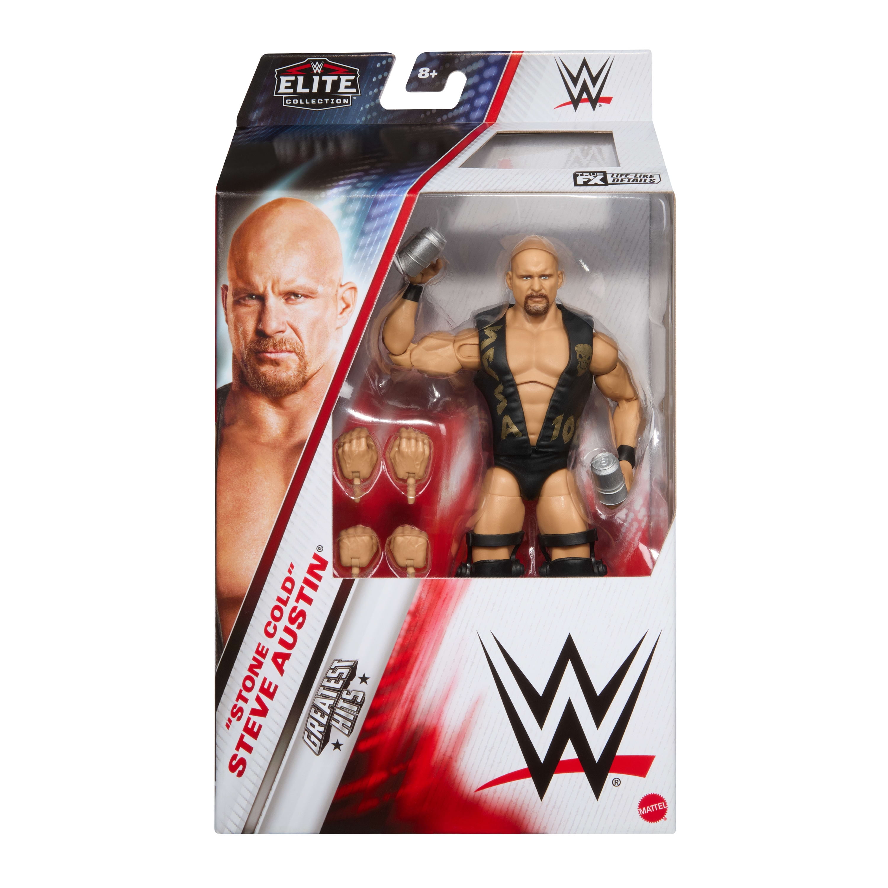 WWE Elite Stone Cold Steve Austin Action Figure, Greatest Hits 2025, 6-inch with Accessories