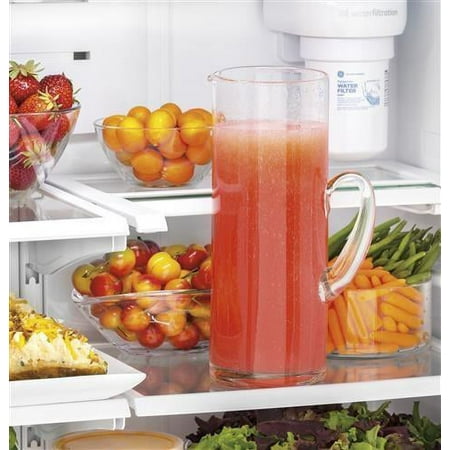 GE - 18.6 Cu. Ft. French Door Counter-Depth Refrigerator - Stainless steel