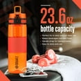 thumbnail image 4 of Squatz 24 Oz Poseidon Series Sports Water Bottle Premium Quality Wide Mouth Gym Juice Protein Flask, 4 of 7