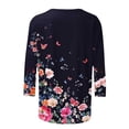thumbnail image 3 of Cilsoka Oversized Tshirts for Women Graphic Western Plus Size Tops for Women Fall Winter Active Tops for Women Pink Womens Long Sleeve Blouse Black My Orders past Orders, 3 of 4