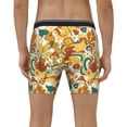 thumbnail image 2 of Men's Boxer Briefs, 70s Groovy Hippie Soft and Breathable Mens Underwear Boxer Briefs With Widen Waist, 2 of 5